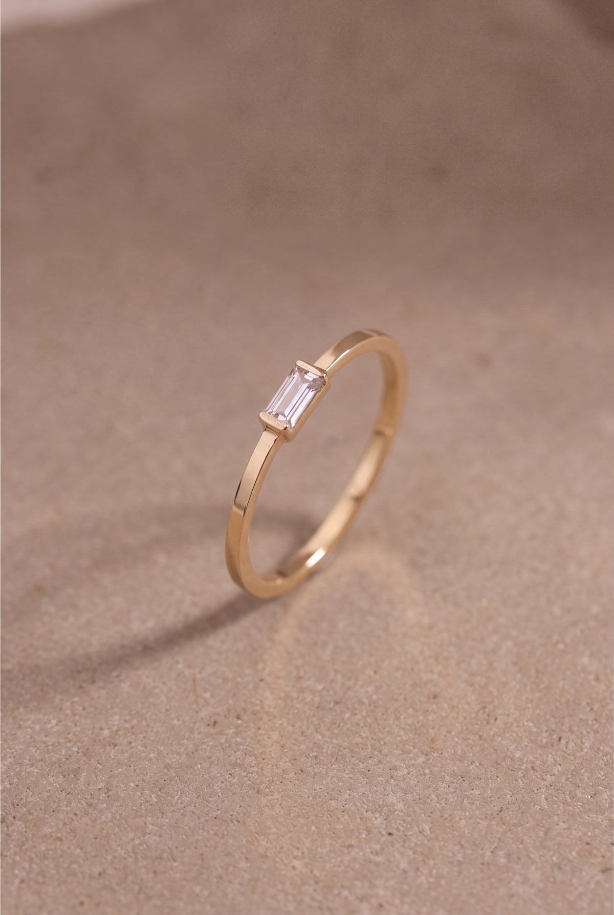 Baguette Stone Bezel Ring – product detail