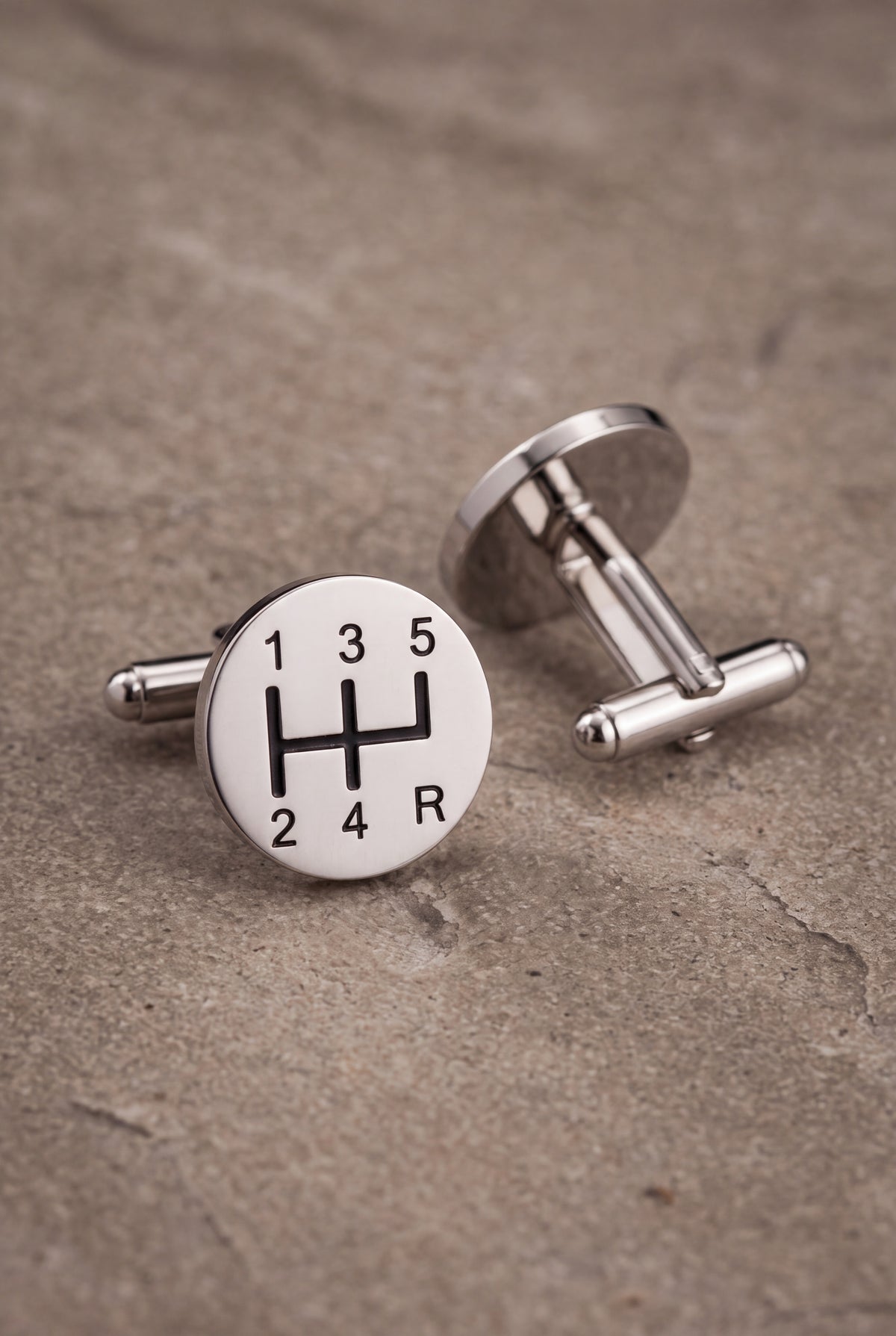Gear Shift Pattern Cufflinks – product detail