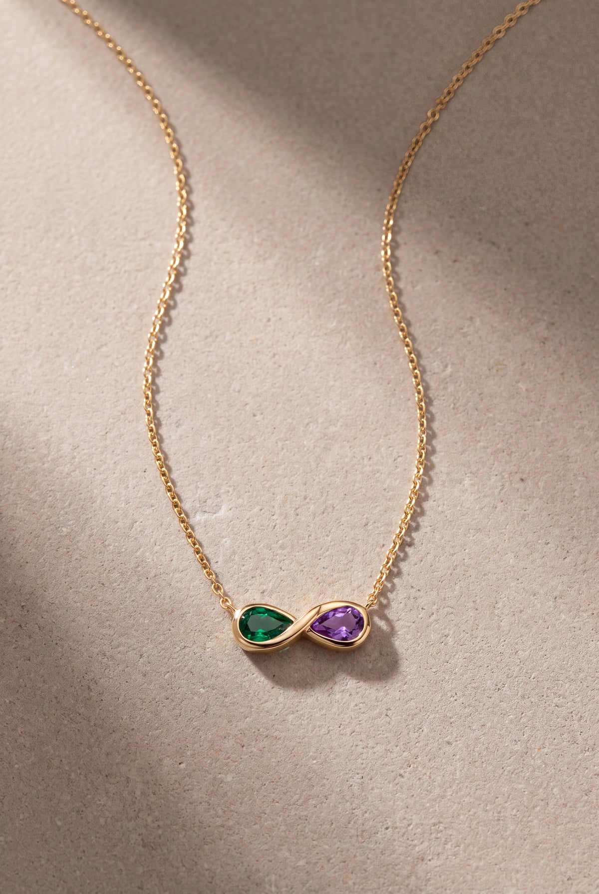 Infinity Birthstone Necklace – product detail