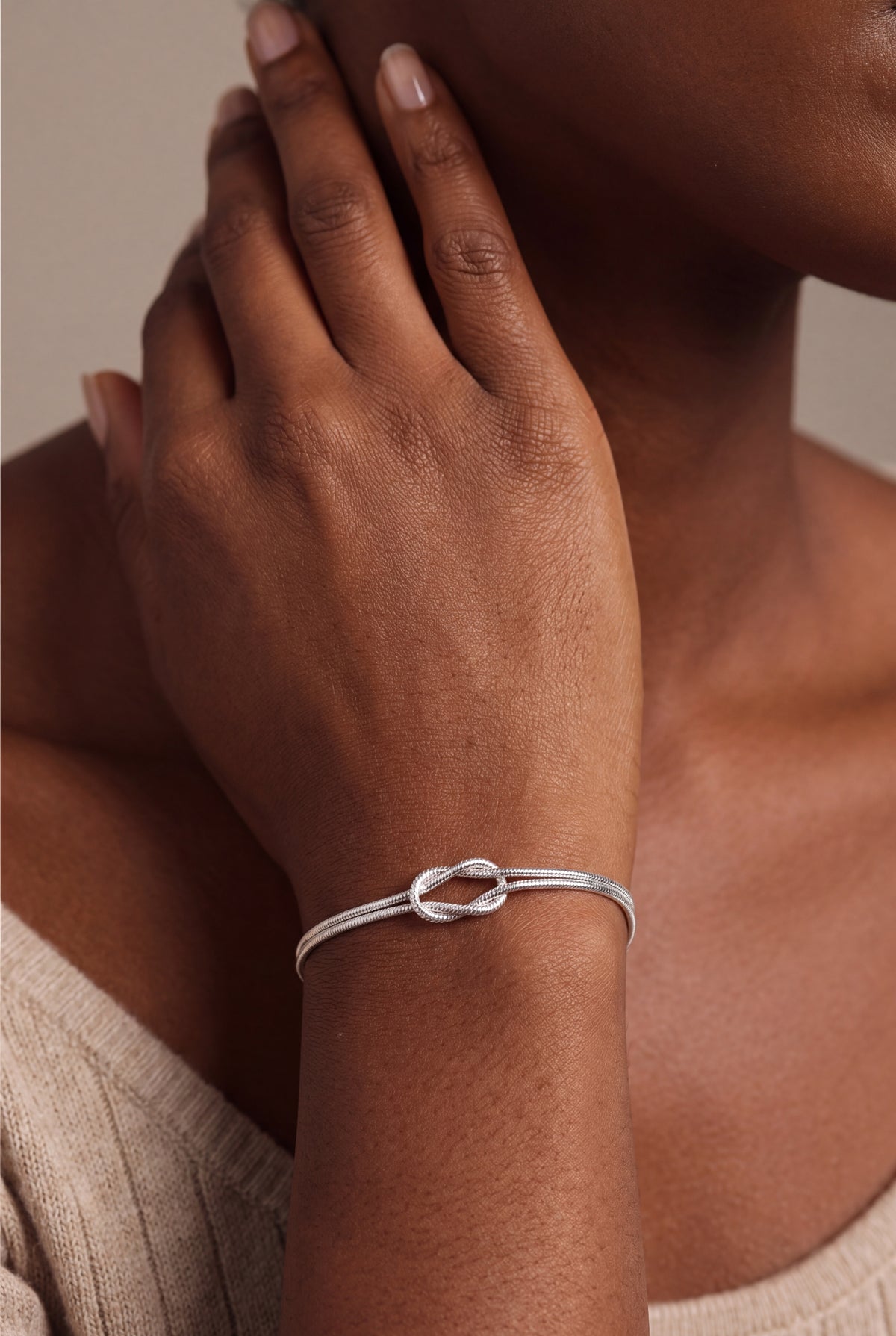 Knot Bracelet – on model