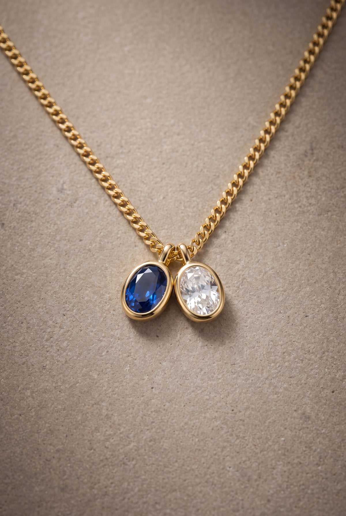 Men's Birthstone Charm Necklace – product detail