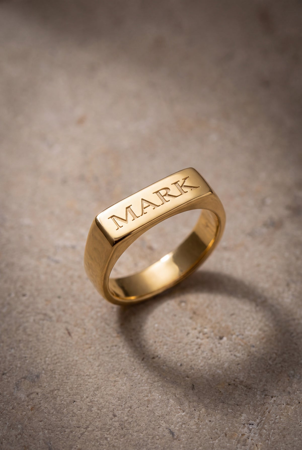 Men's Engraved Bar Ring – product detail