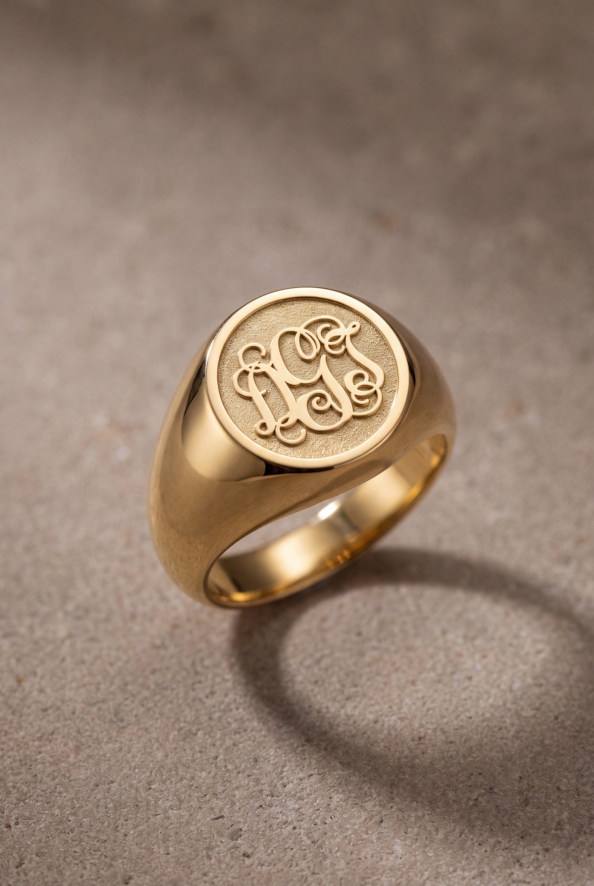Men's Monogram Signet Ring – product detail
