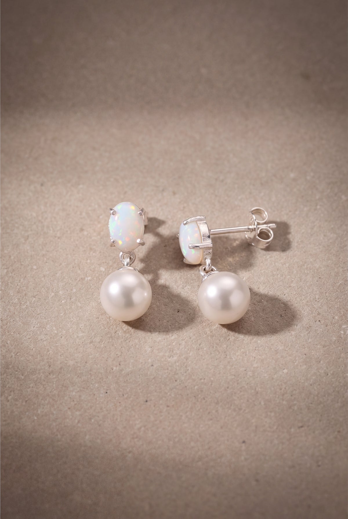 Opal & Pearl Drop Earrings – product detail