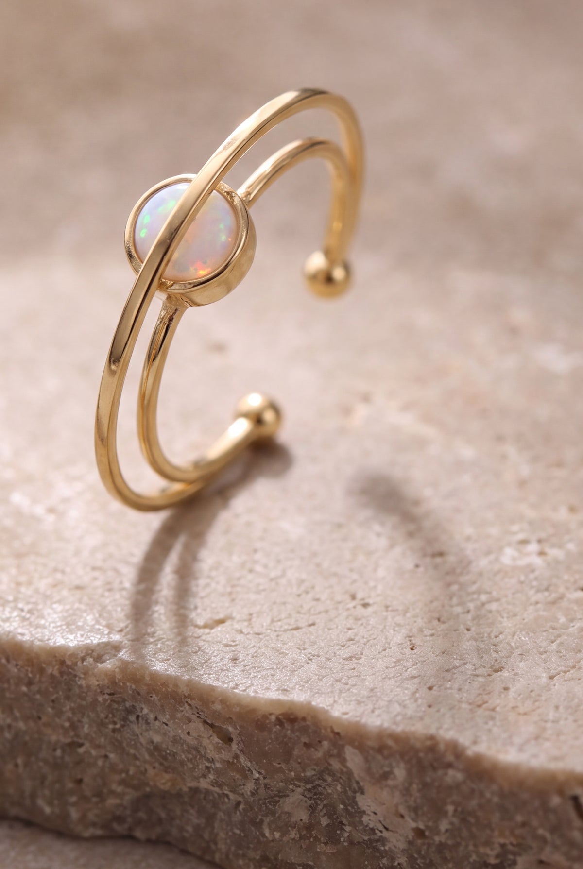 Opal Saturn Open Ring – product detail