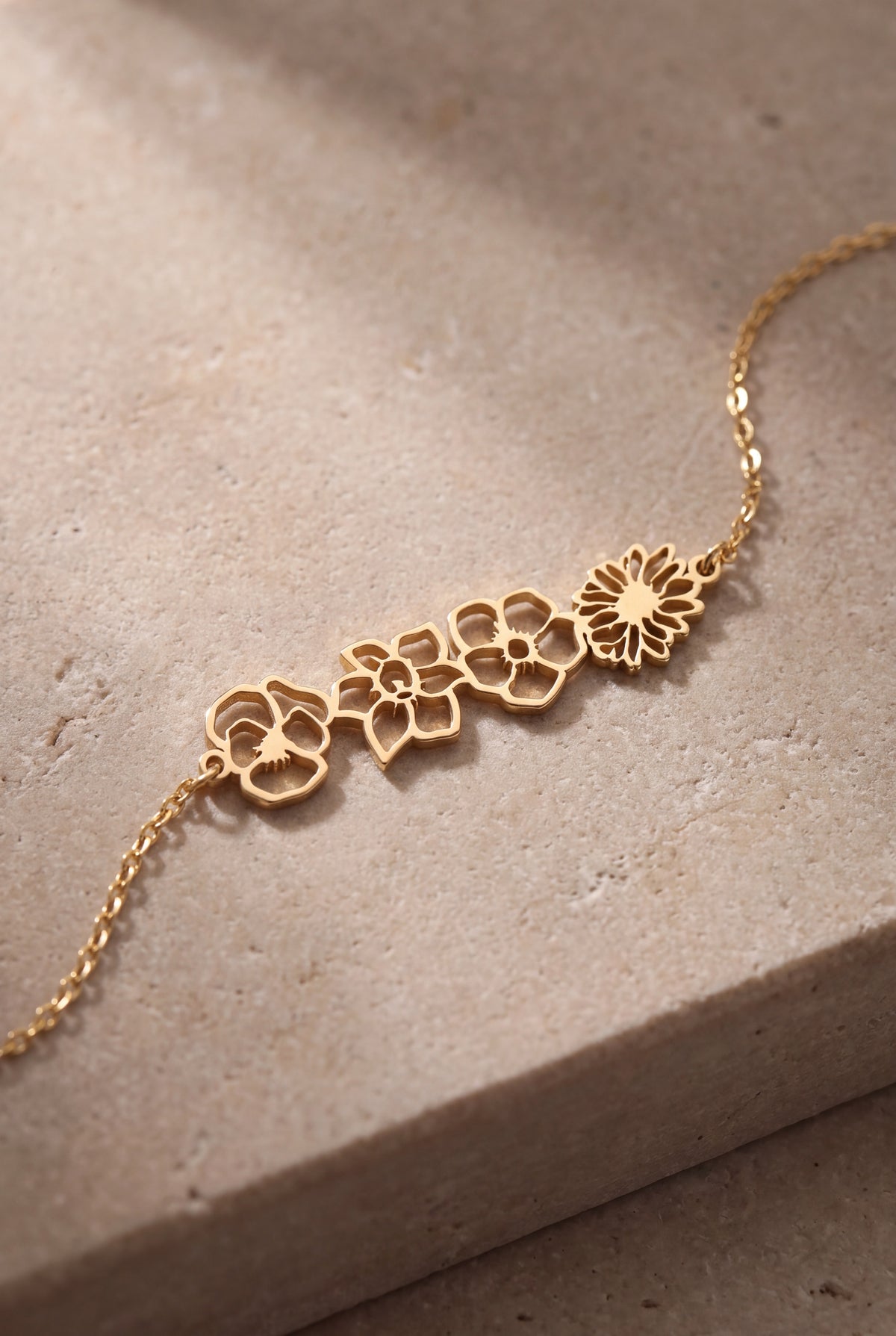 Personalized Birth Flower Bracelet – product detail