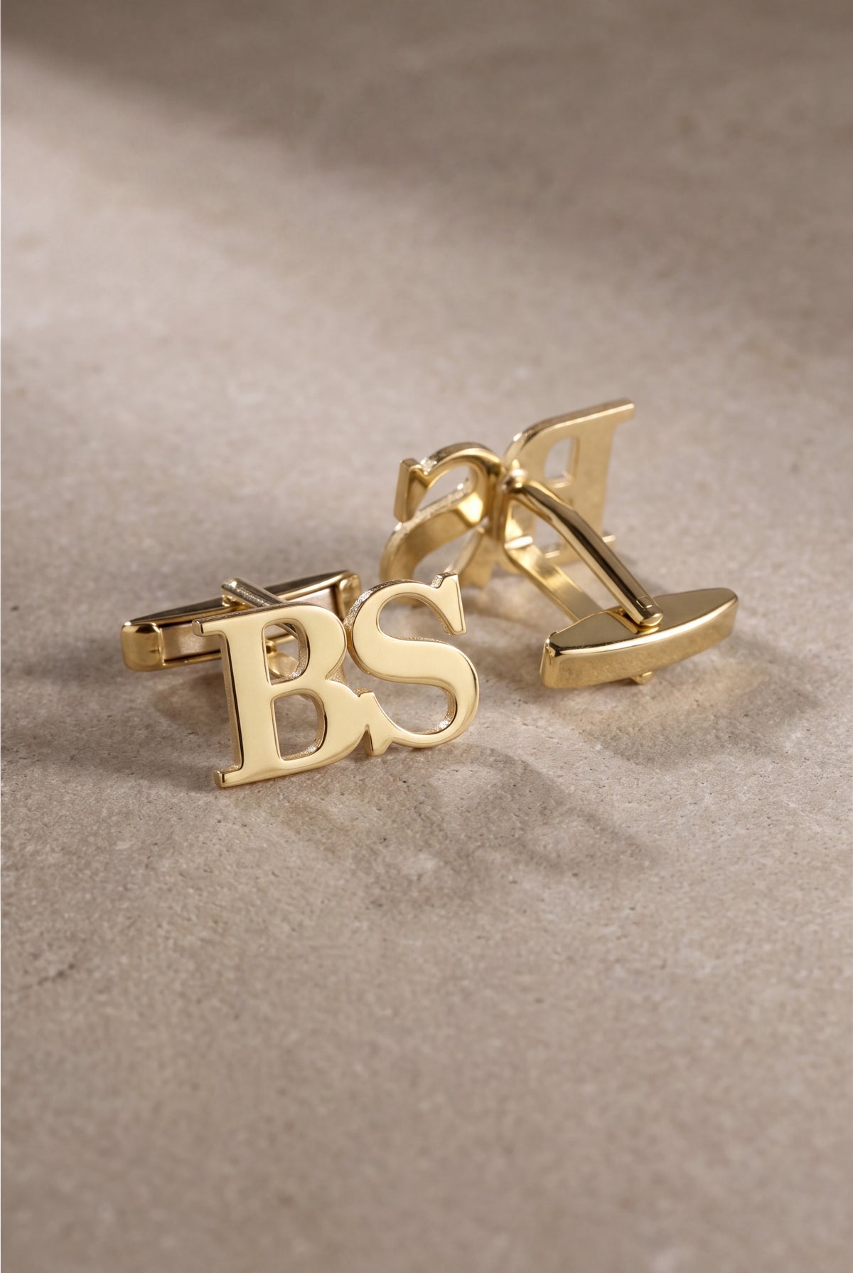 Personalized Block Initial Cufflinks – product detail