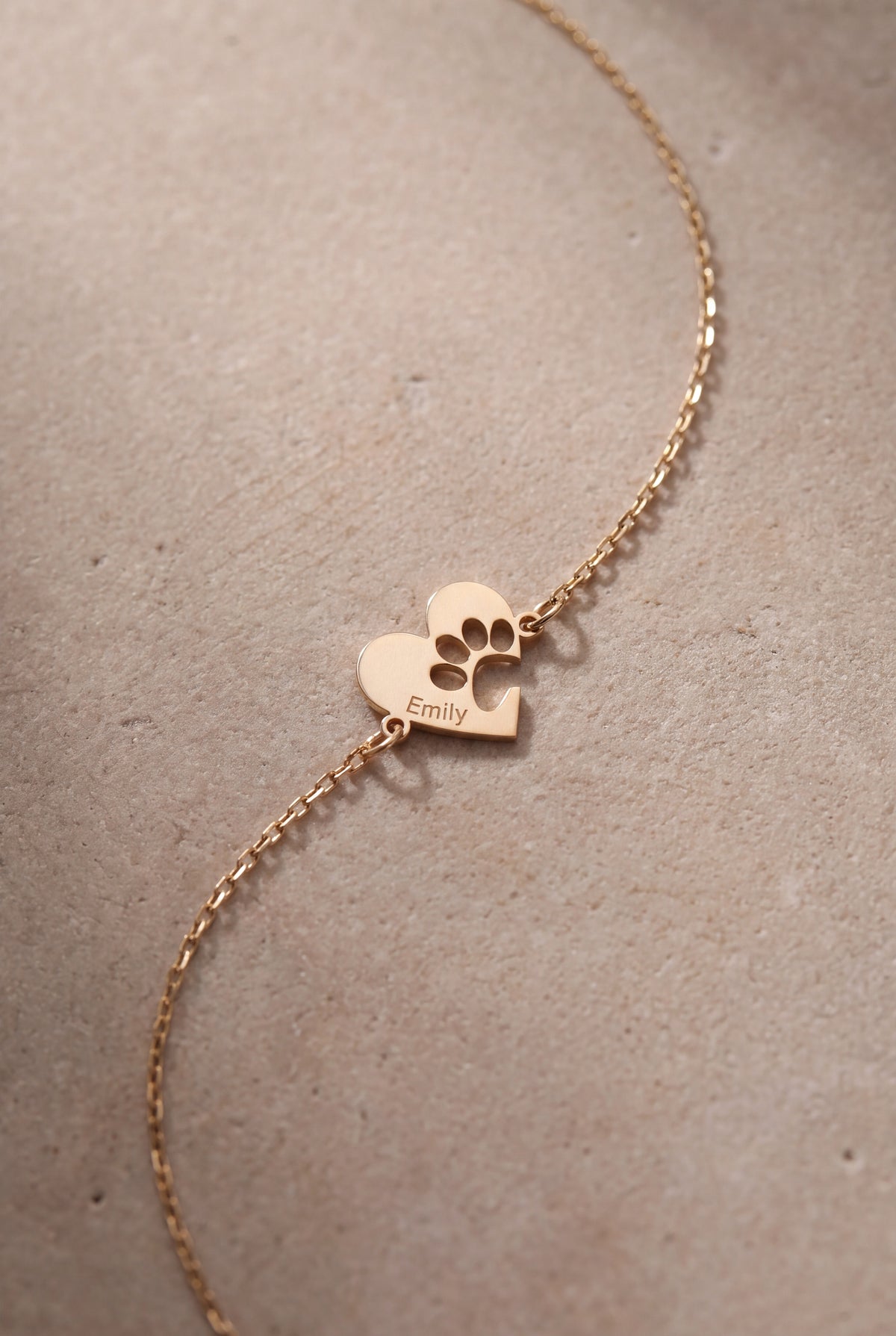Personalized Pet Name Heart Bracelet – product detail