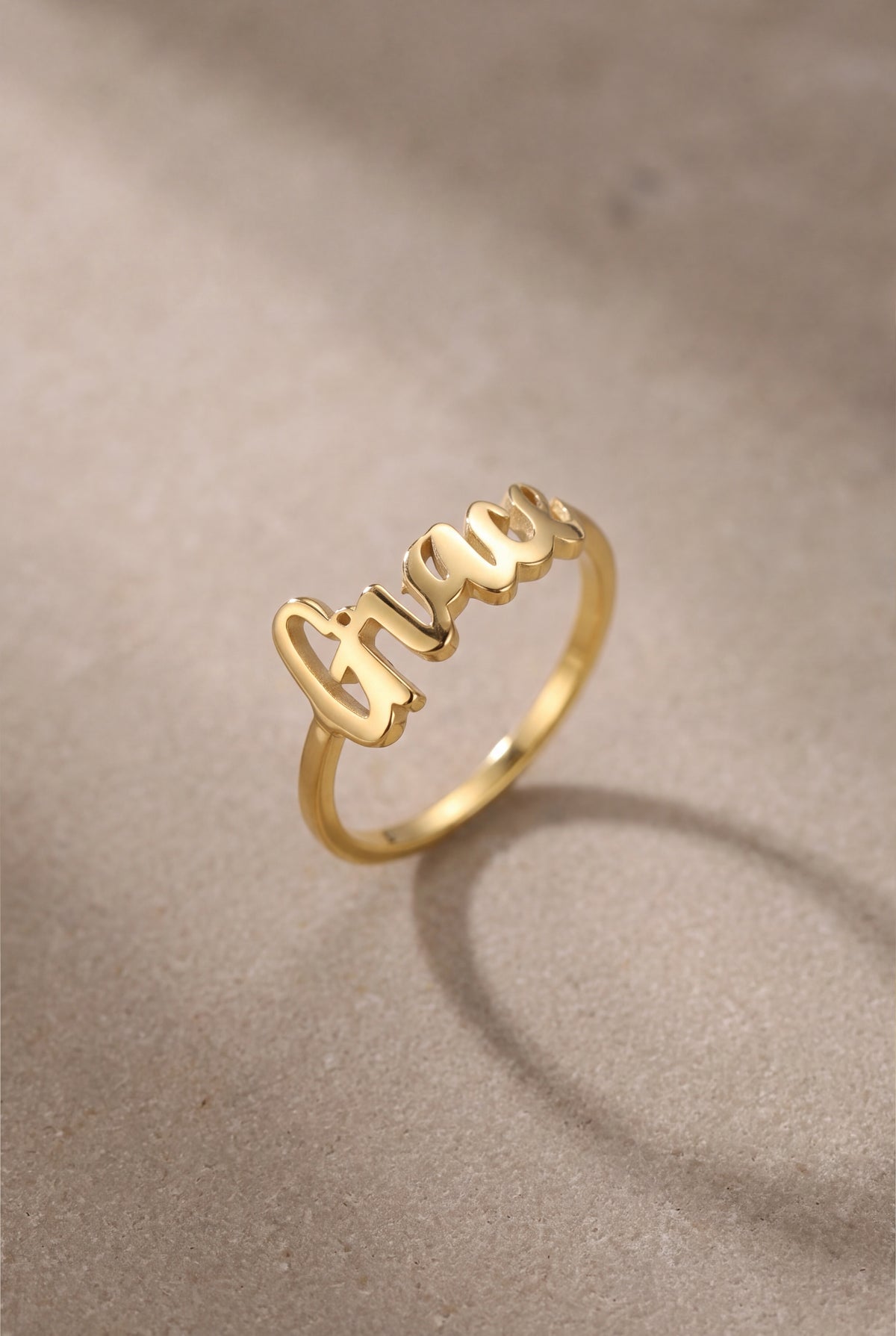 Personalized Script Name Ring – product detail