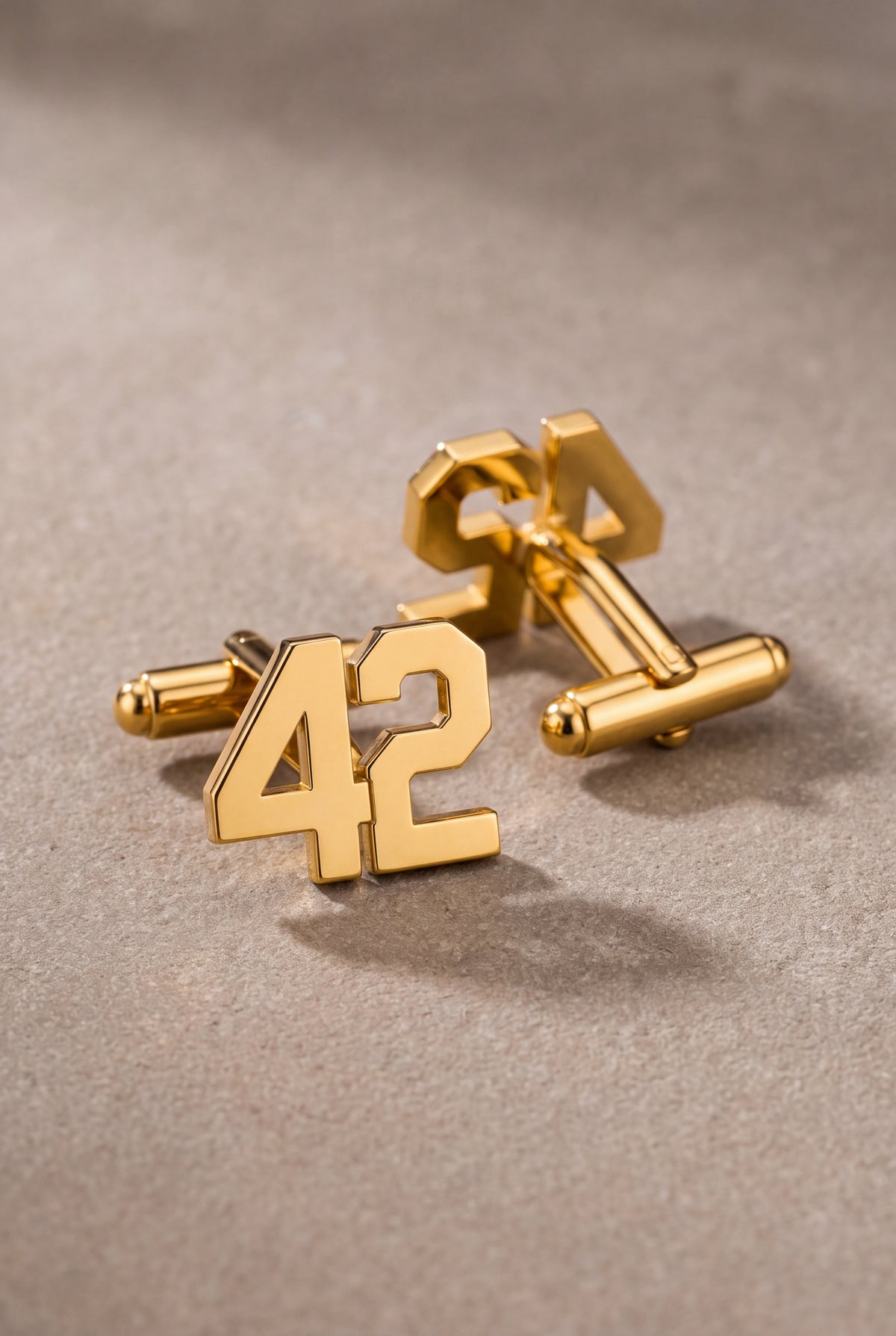 Personalized Varsity Number Cufflinks – product detail