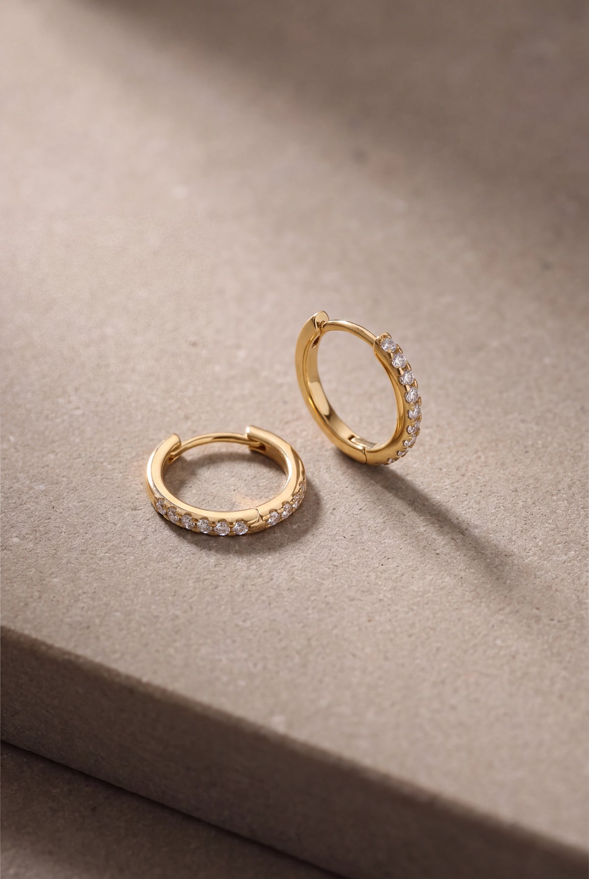 Stone-Set Hoop Earrings – product detail
