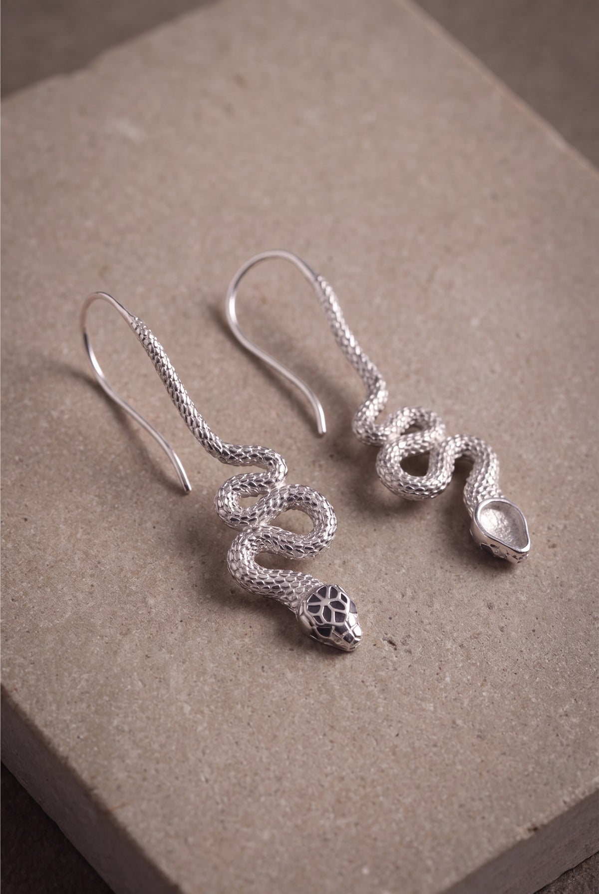 Wavy Snake Drop Earrings – product detail