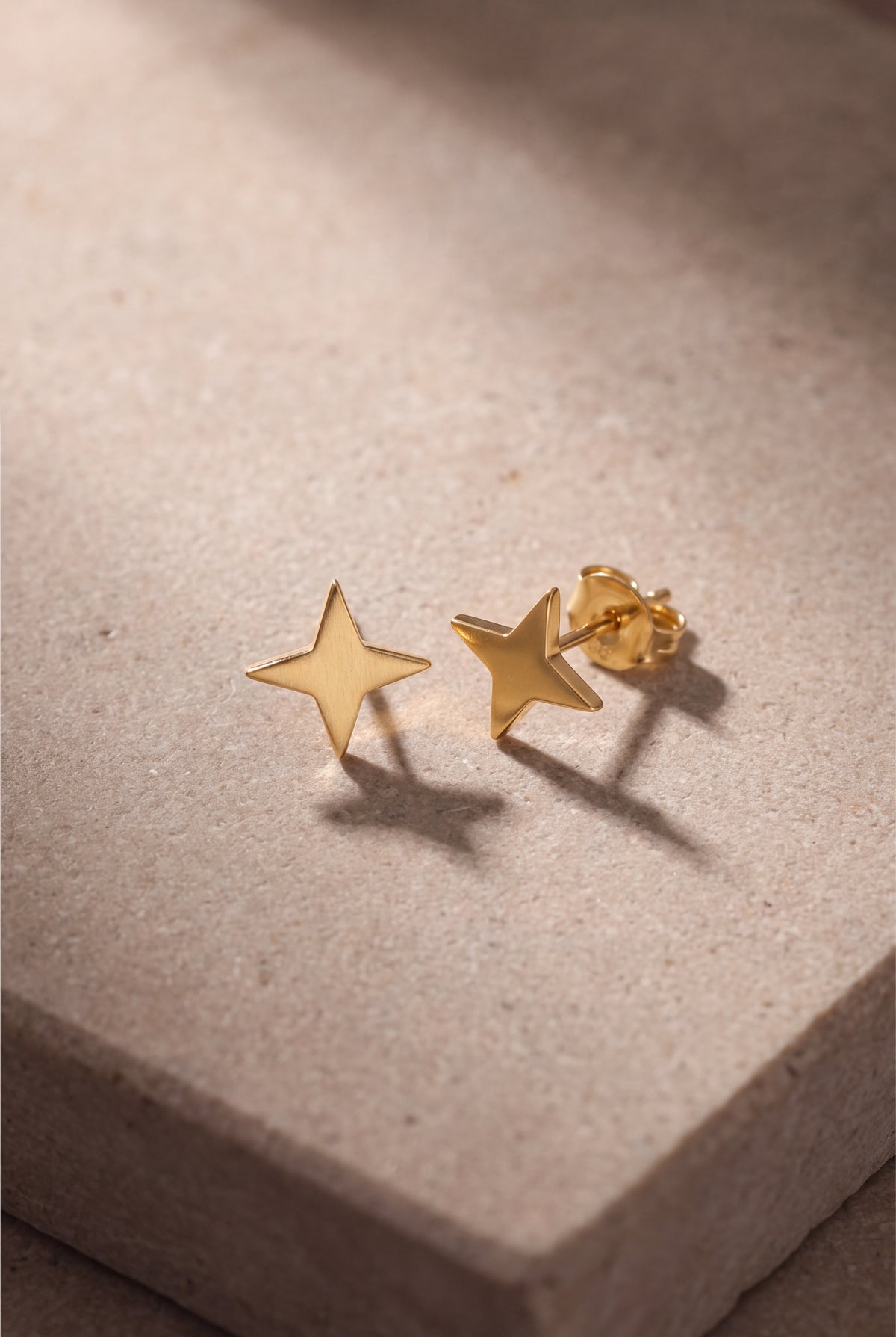 Four-Point Star Stud Earrings – product detail
