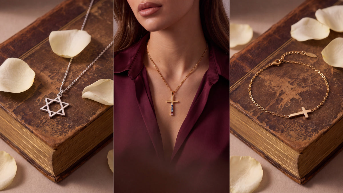 Cross & Faith – three of our pieces styled and worn