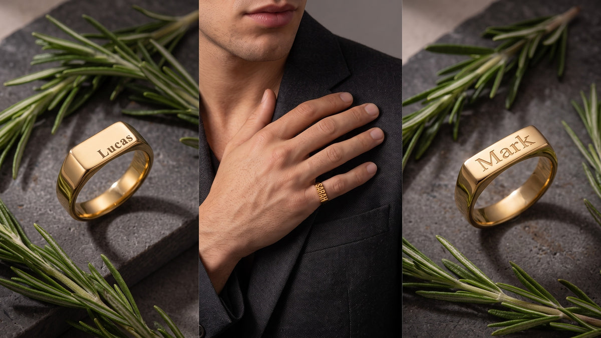 Men's Rings – three of our pieces styled and worn
