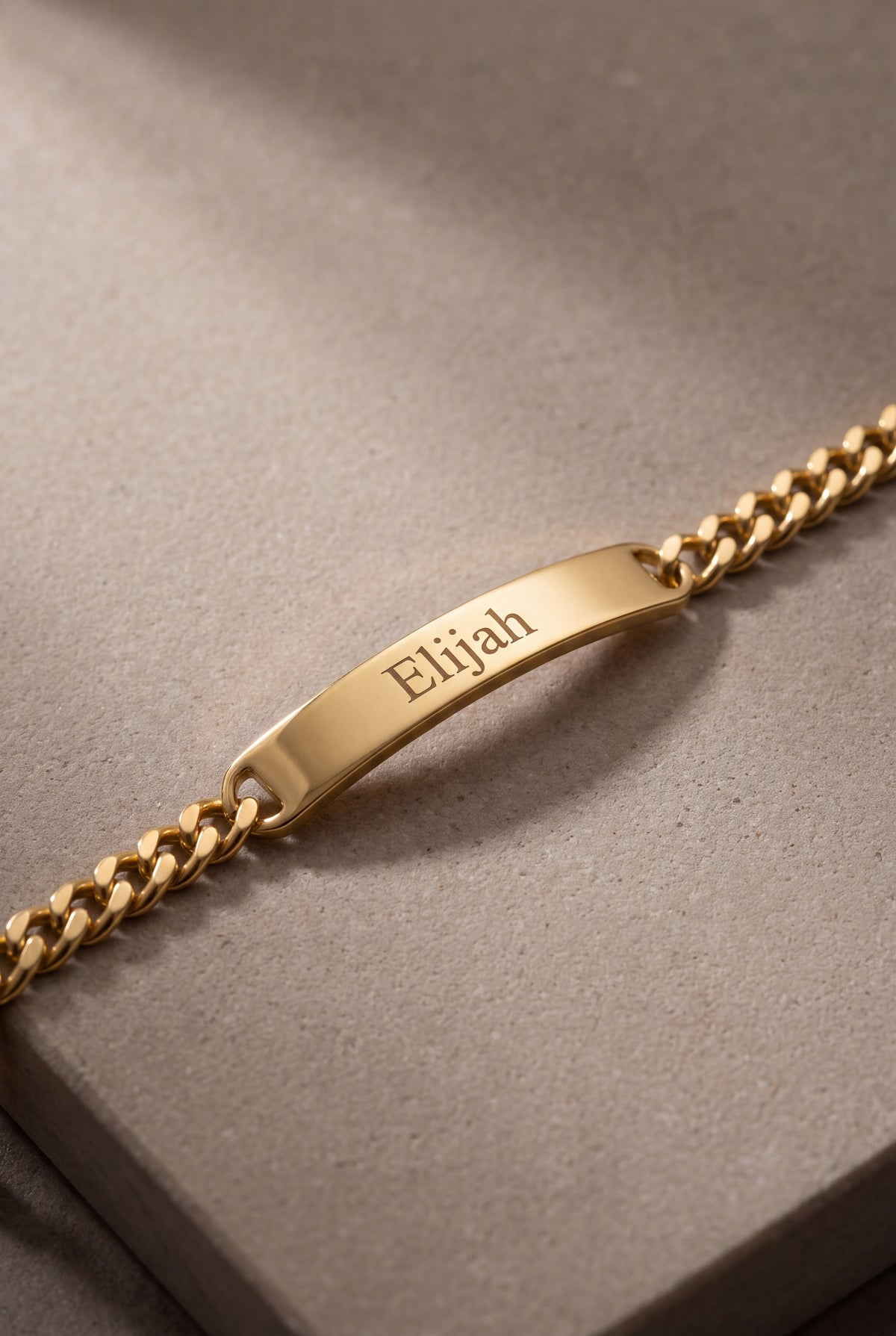 Men's Classic Engraved ID Bracelet – product detail