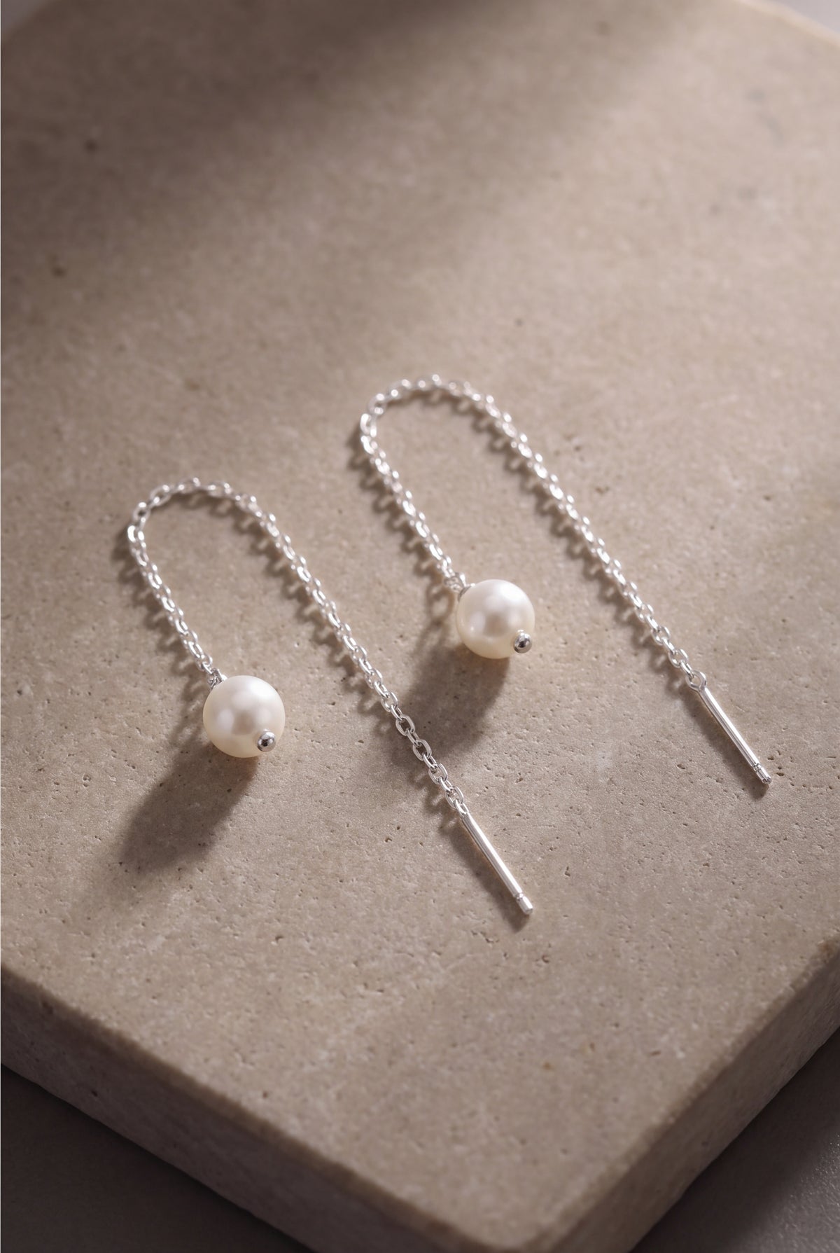 Pearl Threader Chain Earrings – product detail