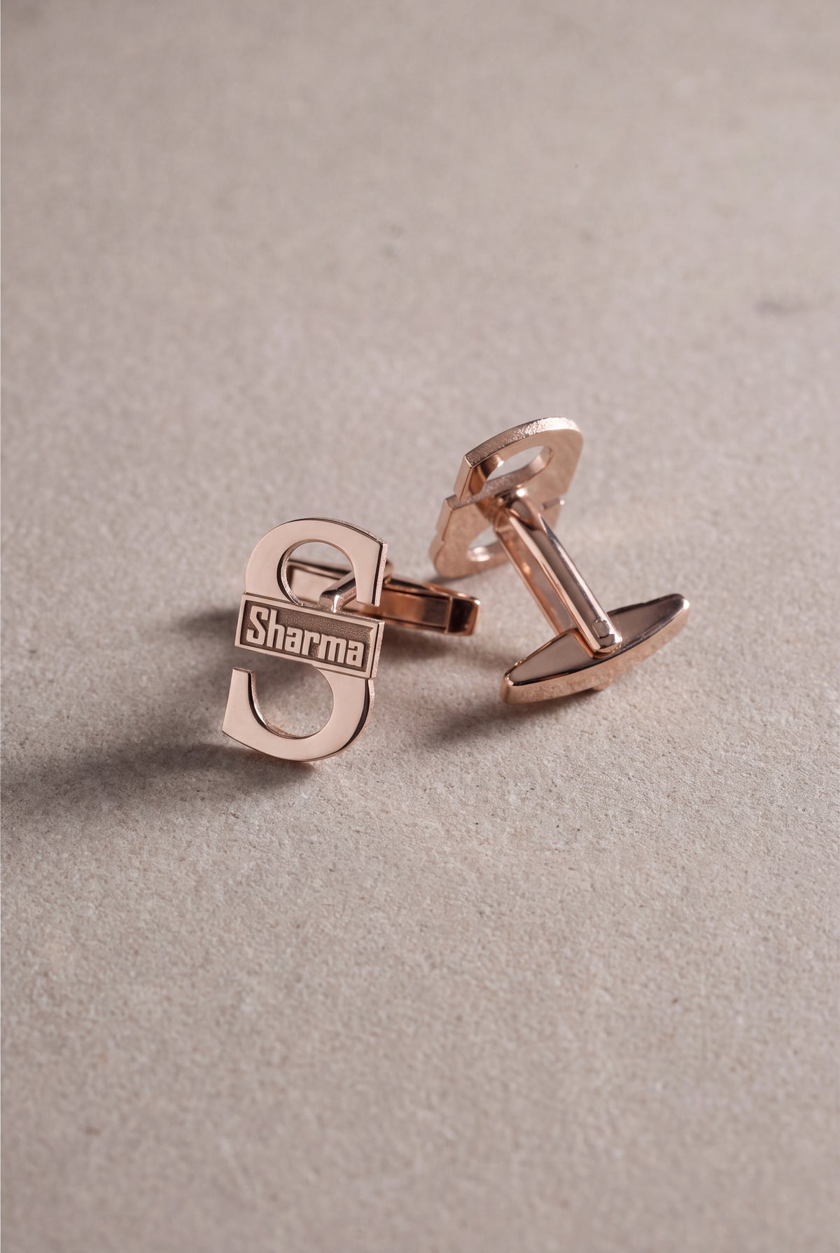 Personalized Initial & Name Band Cufflinks – product detail