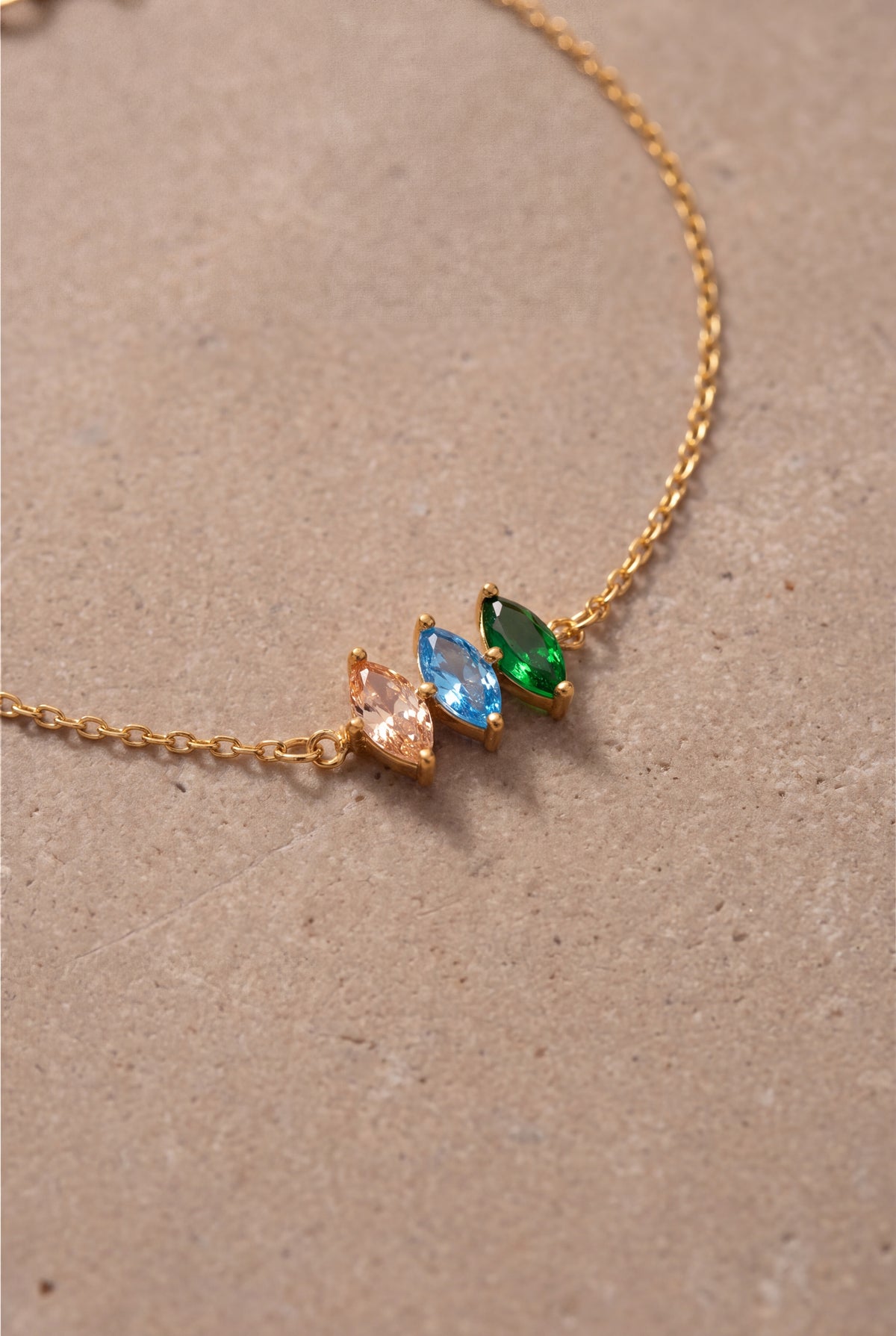 Personalized Marquise Birthstone Bracelet – product detail