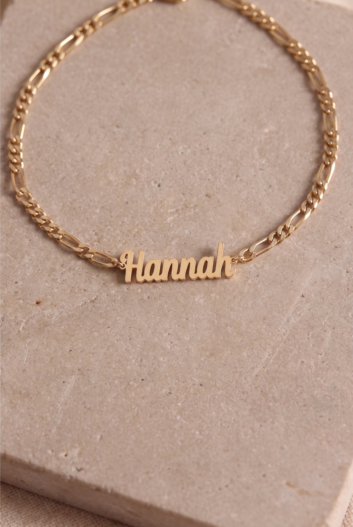 Personalized Name Figaro Chain Anklet – product detail