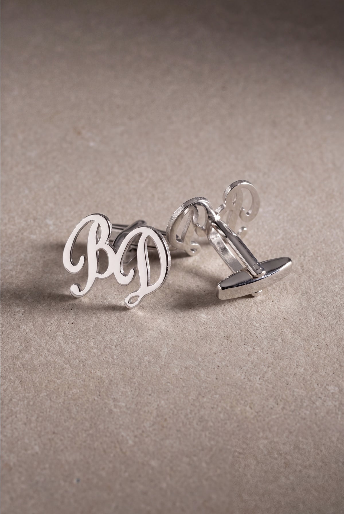 Personalized Script Initial Cufflinks – product detail