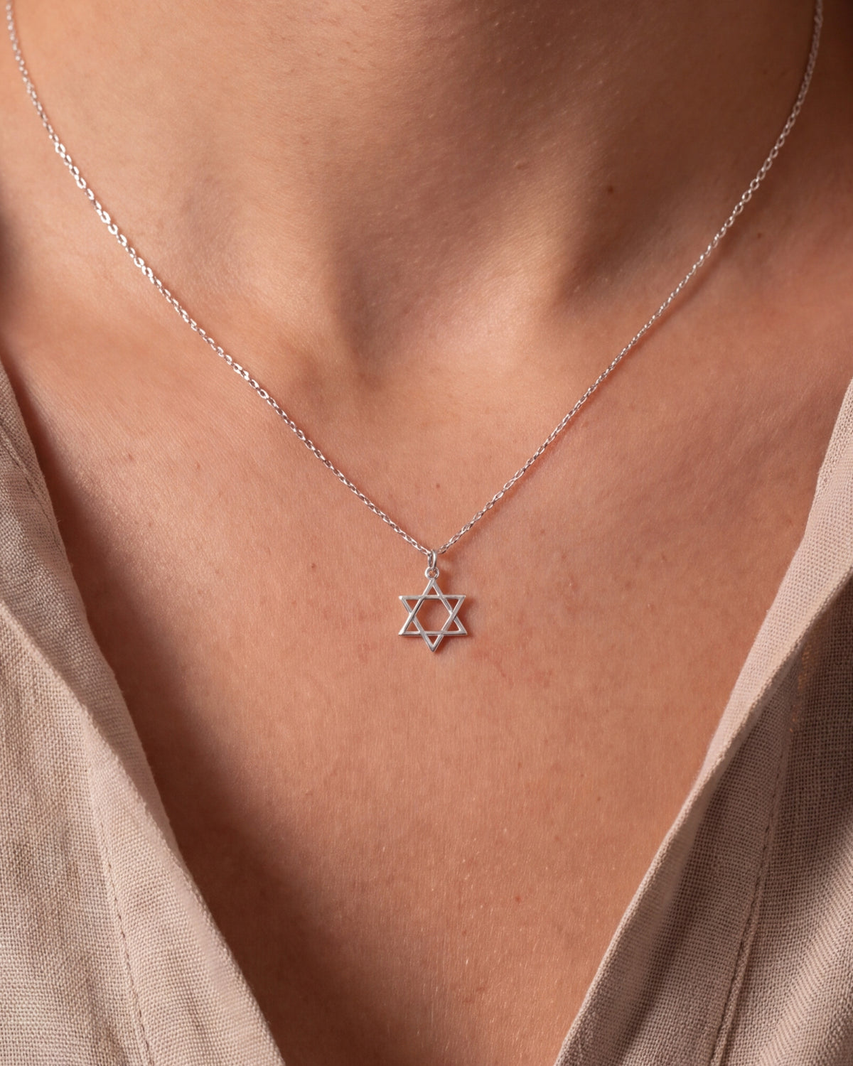 Star of David Necklace – close-up
