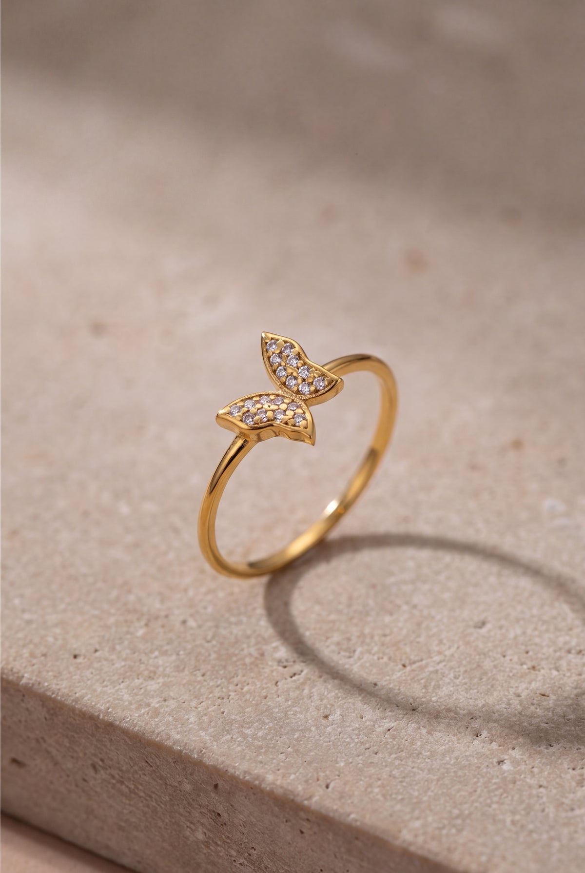 Stone-Set Butterfly Ring – product detail