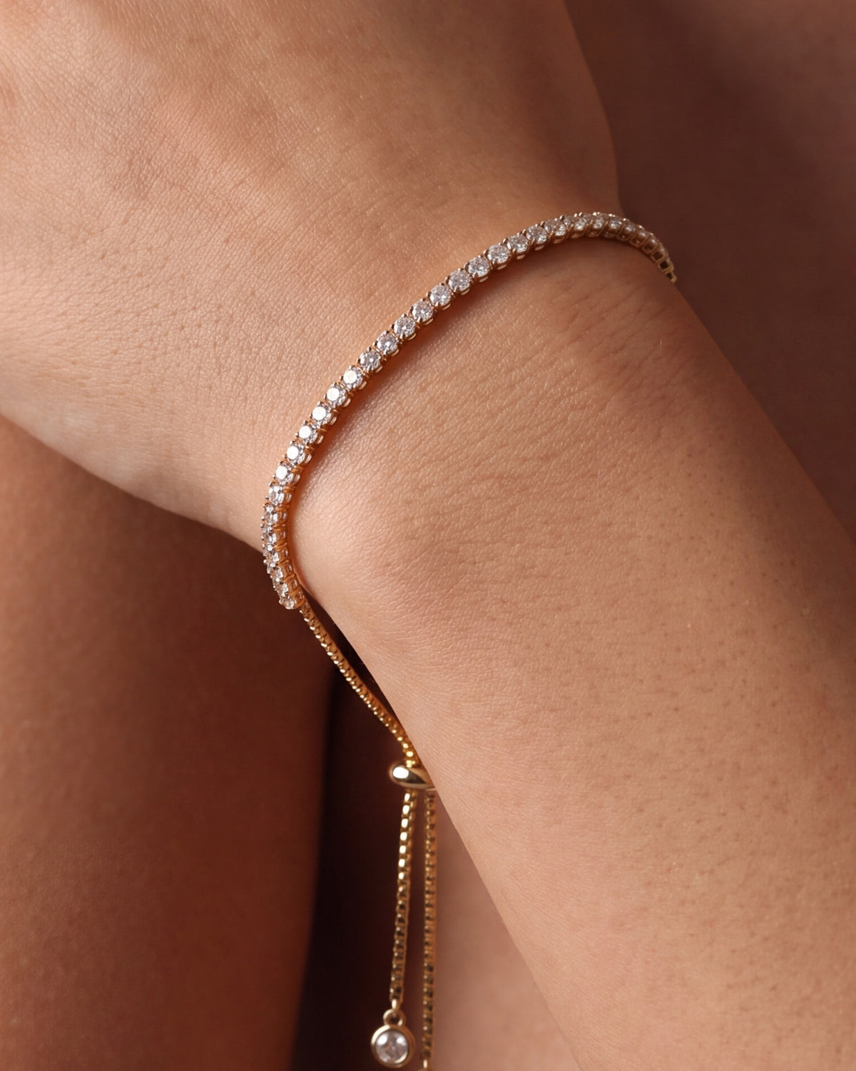 Tennis Bracelet – 1.5 mm Stones – close-up