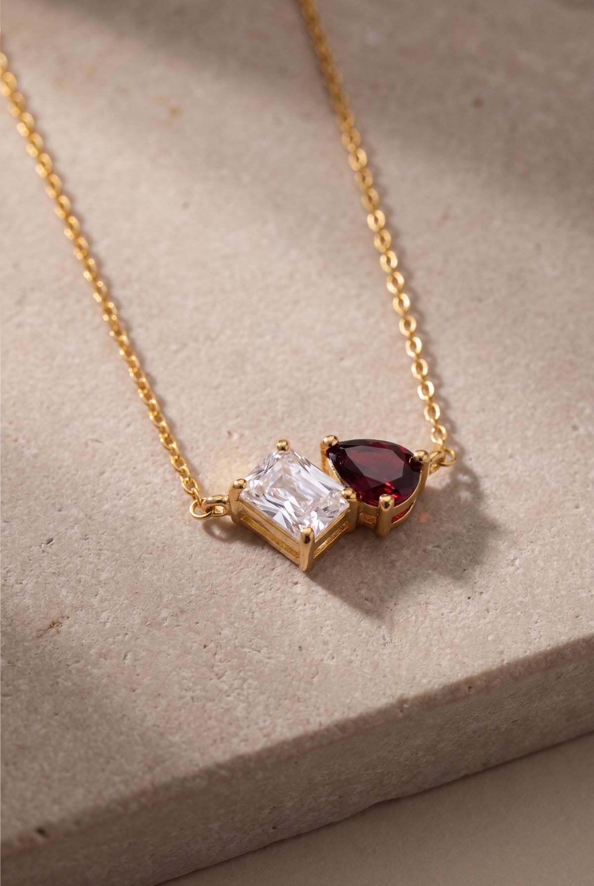 Toi et Moi Two-Stone Necklace – product detail