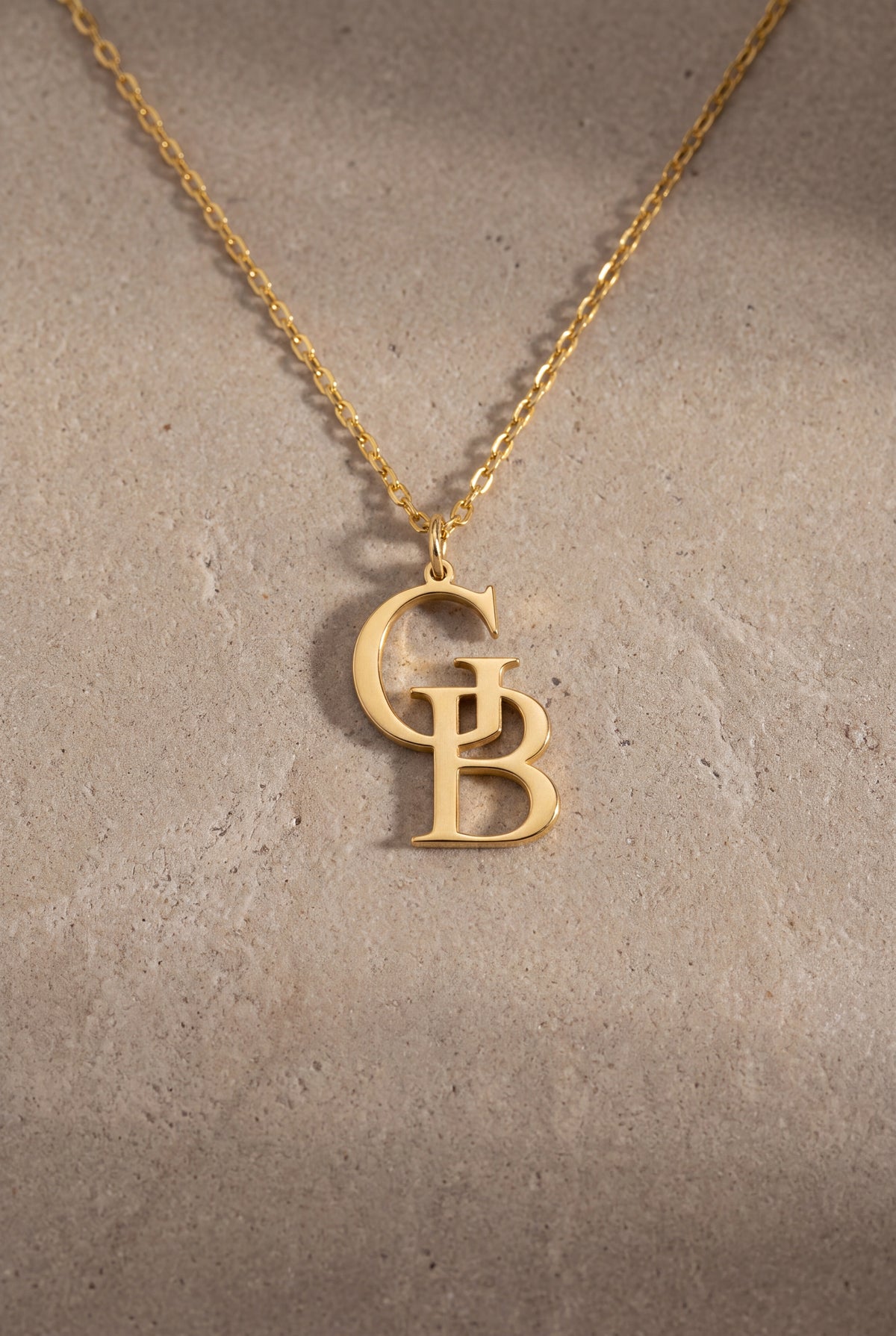Two-Letter Monogram Necklace – product detail